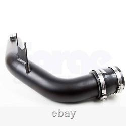 Forge Black Powder Coated Crossover Pipe + Blue Hose Ford Fiesta Mk7 ST180 1.6T