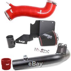 Forge Induction Intake Kit + Inlet Hose + Crossover Pipe Fiesta ST180 1.6T RED