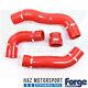 Forge Motorsport Boost Hose Kit + Clamps Honda Civic Type R 2.0T FK2 15- RED