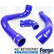 Forge Motorsport Silicone Turbo Boost Hoses + Clamps Ford Focus MK3 2.3 RS Blue