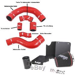 Forge Silicone Boost Hose Kit + Induction Intake Kit Ford Fiesta ST180 1.6T RED