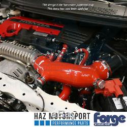 Forge Silicone Intake Inlet Hose + Clamp Honda Civic Type R 2.0T FK2 15- RED